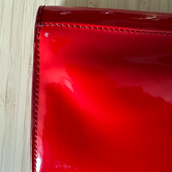 Tory Burch Red Patent Leather Crossbody Purse - Picture 4 of 4
